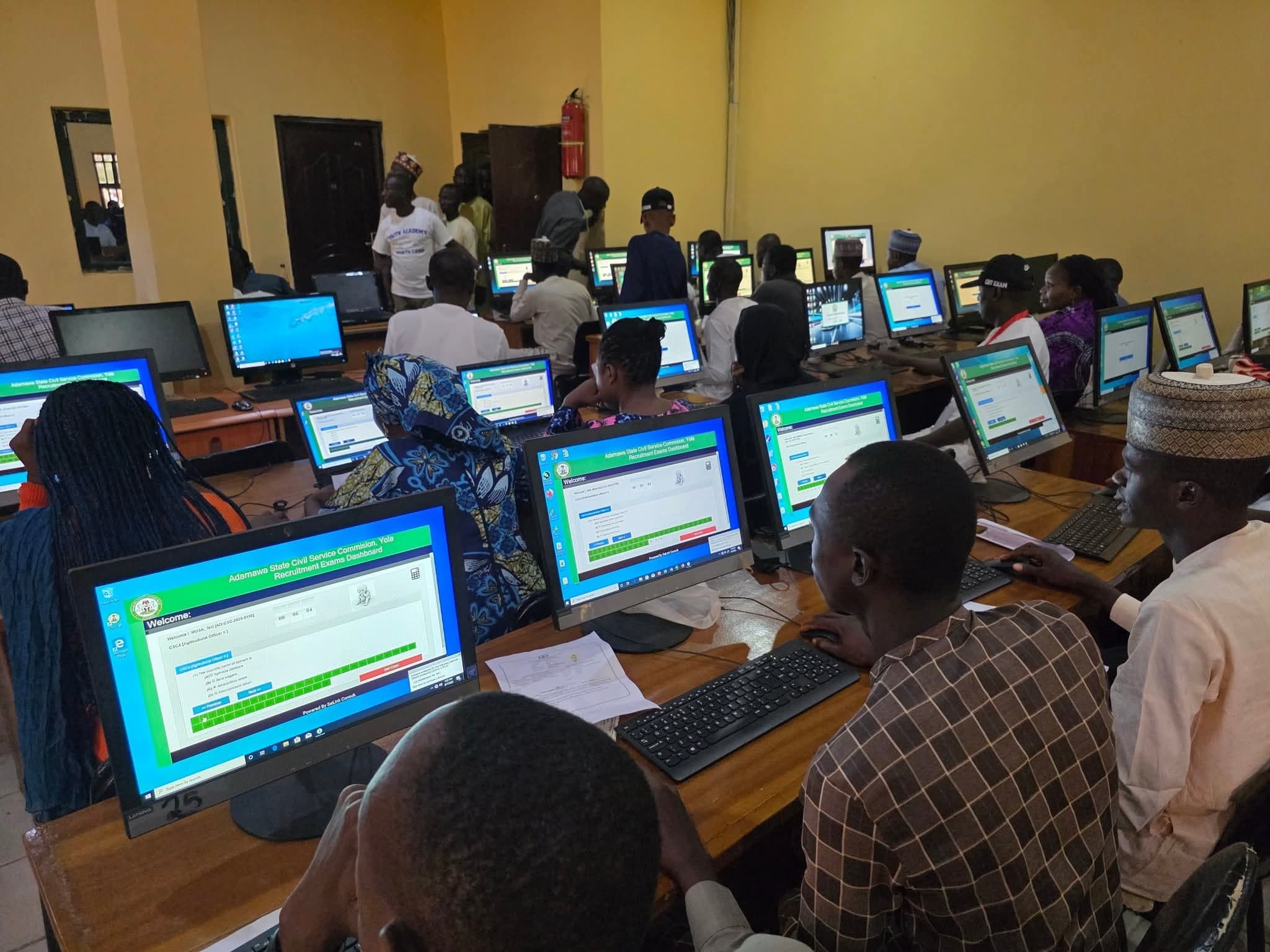 Students taking JAMB CBT exam